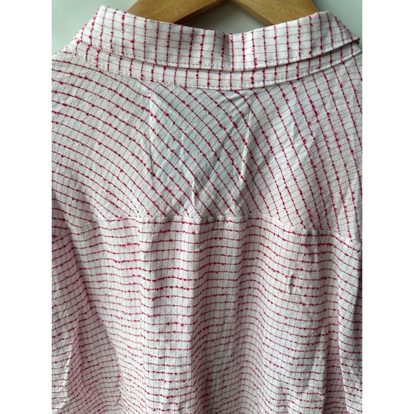 McGuire Button Down Shirt Pink Short Casual  Linen‎ Blend Summer Lightweight